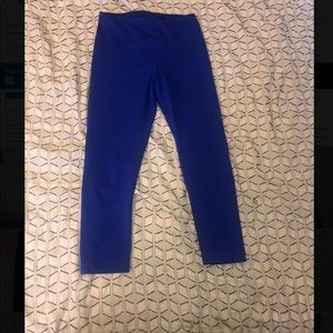 90 Degree Cropped Royal Blue Size Small Leggings.